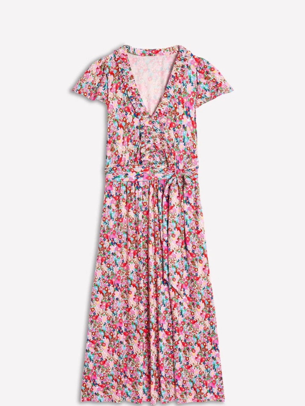 Boden Nicola Floral Jersey Tea Dress size 16/18